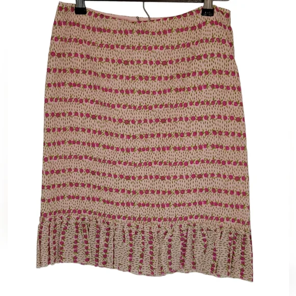 Women's Moschino Rose Print Mini Skirt Size 6 - Picture 1 of 5